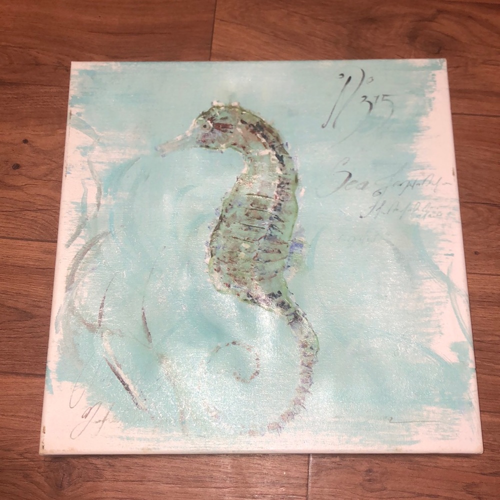 seahorse painting